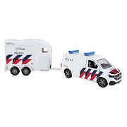 Kids Globe VW Transporter Police with Cheval Liberte Horse Trailer