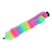 Glamour Fluffy Jumbo Rainbow Pen - 28cm