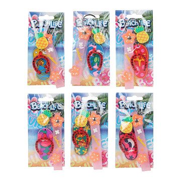 Keyring Beach Fun Flip Flops