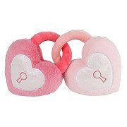 Take Me Home 2 Harten met Sleutelgat Pluche - 16cm