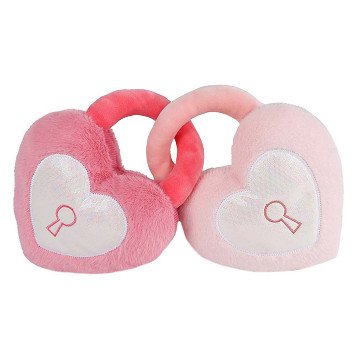 Nimm mich mit nach Hause 2 Herzen mit Schlüsselloch Plüschtier - 16 cm