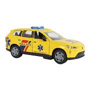 Kids Globe Krankenwagen Volvo EX90 NL, Druckgussmodell mit Licht und Sound