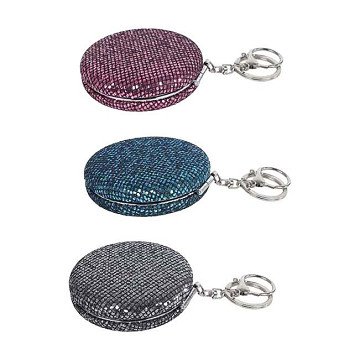 Glamouröser Spiegel mit Diamanten, 3 Stück, sortiert, 7,5 cm