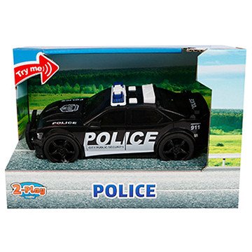 2- Play Polizeiauto USA mit Licht und Sound 18,5cm