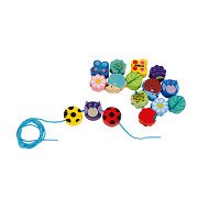 Bead Necklace Stringing Animal and Flower, 17pcs.