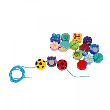 Bead Necklace Stringing Animal and Flower, 17pcs.