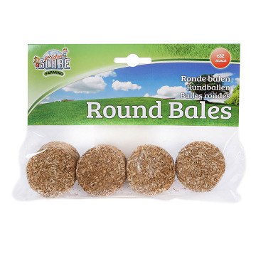 Kids Globe Round Bales 1:32, 4pcs.