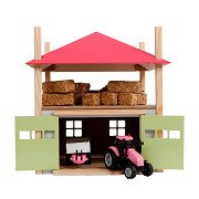 Kids Globe Heuhaufen aus Holz mit Stauraum 1:32 – Pink