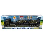 2-Play Die-cast Truck Transporter with Tanks, 24cm