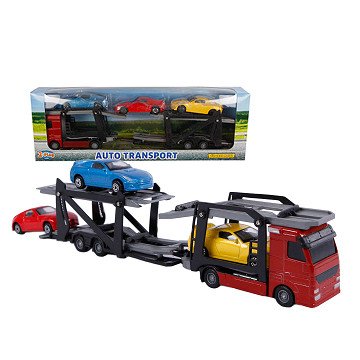 2-Play Die-cast Truck Transporter with Cars, 26cm