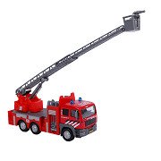 Kids Globe Feuerwehr-Leiterwagen aus Druckguss NL, 16 cm