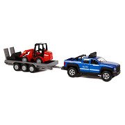 Kids Globe Off-road Vehicle with Trailer and Shovel, 30cm