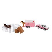 Kids Globe Mitsubishi with Horse Trailer