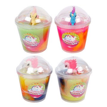 Einhorn Rainbow Putty mit Figur.