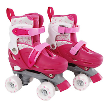 Street Rider Roller Skates Pink Adjustable, Size 27-30
