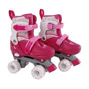 Street Rider Rolschaatsen Roze Verstelbaar, Maat 31-34