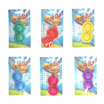 Pop It Plop Up! Fidget Keychain