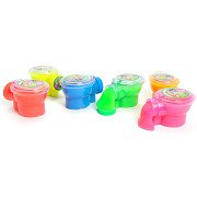 Toilet bowl with slime color