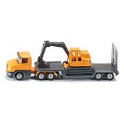 Siku 1611 Tieflader mit Bagger 1:64