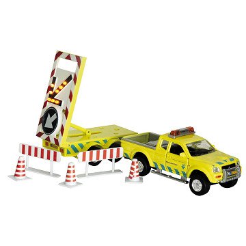 RWS Bebakeningswagen met Licht + Aanhanger