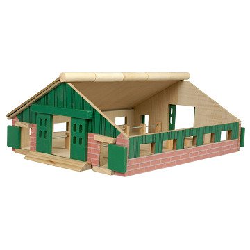 Kids Globe Running stable Wood 1:87