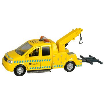 Tow truck with light and sound