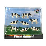 Kids Globe Cows Black/White, 8 pcs. 1:87