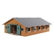 Kids Globe Horse Stable Wood With 9 Horse Stalls 1:32