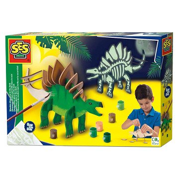 SES Wooden Dino Glow in the Dark