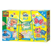 SES My First – 3in1 Fingermalen, Ausmalen, Formen einfügen