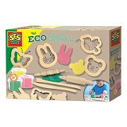 SES ECO Ton mit Holzwerkzeugen
