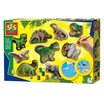 SES Gipsabguss und Bemalung – Dino World