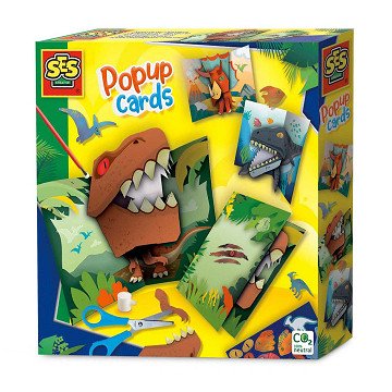 SES Pop-up-Karten Dinosaurier