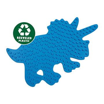 SES Green Beedz - Iron-on Beads Shelf Triceratops Dino