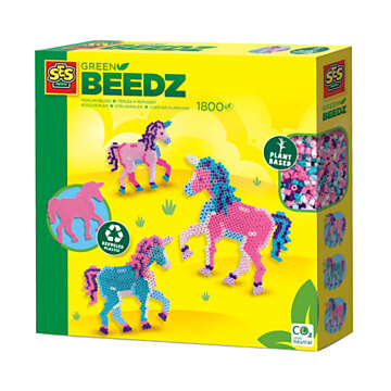 SES Green Beedz - Iron-on bead set Unicorn