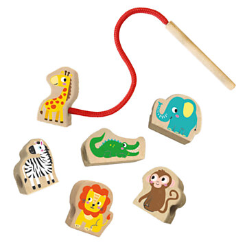 SES Tiny Talents Stringing Wooden Animal Beads