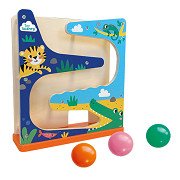 SES Tiny Talents Wooden Ball Track Crocodile