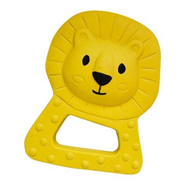 SES Tiny Talents Teething Toy Lou Leeuw - 100% Natural Rubber