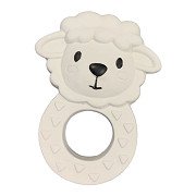 SES Tiny Talents Teething Toy Sam Sheep - 100% Natural Rubber