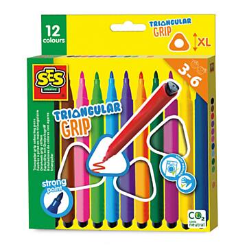 SES Triangle Grip Markers