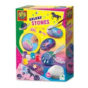 SES Galaxy Stone Painting