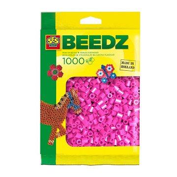 SES Bügelperlen - Neonpink, 1000 Stk.