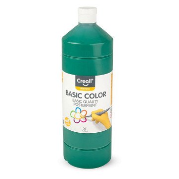 Creall School Paint Dark Green, 1 liter