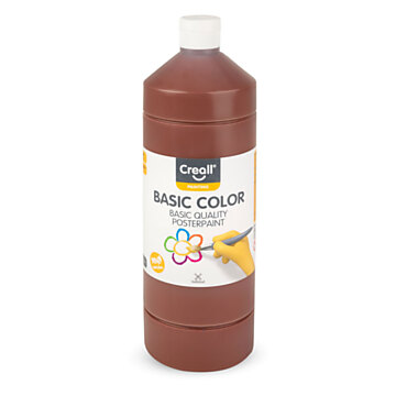 Creall School Paint Dark Brown, 1 liter