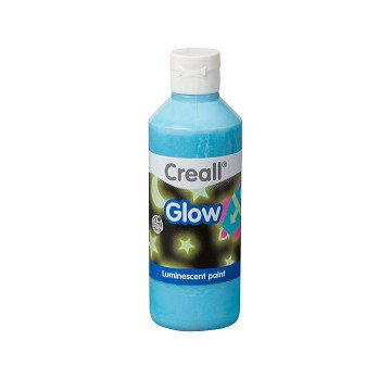 Creall Glow-in-the-Dark-Farbe Blau, 250 ml