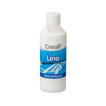 Creall Linoleum-Blockdruckfarbe Weiß, 250 ml