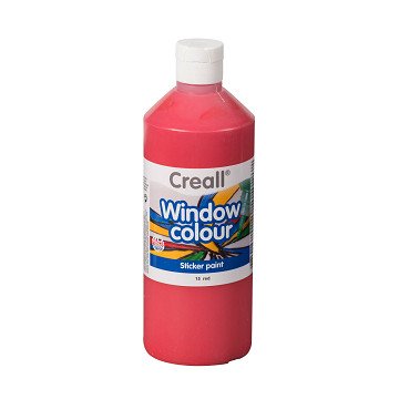 Creall Window Paint Red, 500ml