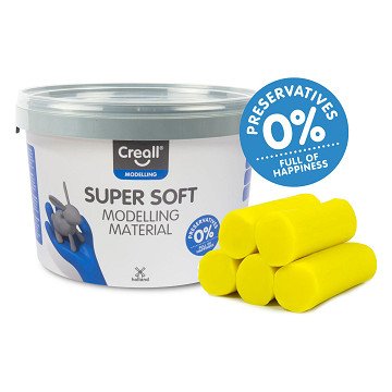 Creall Supersoft Knete Gelb, 1750gr.