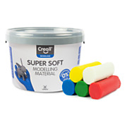 Creall Supersoft Clay 5 colors, 1750gr.