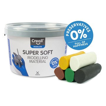 Creall Supersoft Clay Safari-Farben, 1750 g.